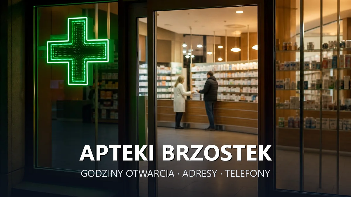 Apteki Brzostek, powiat dębicki - adresy, telefony, godziny otwarcia