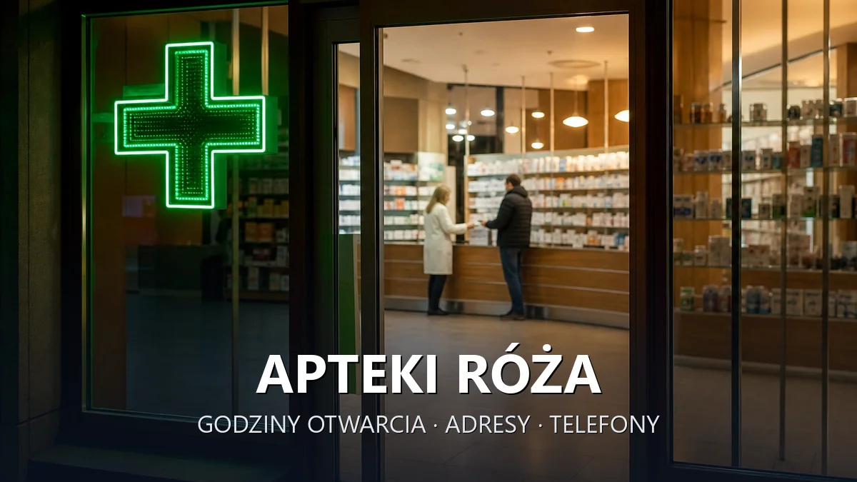 Apteki Róża, gmina Czarna, powiat dębicki - adresy, telefony, godziny otwarcia