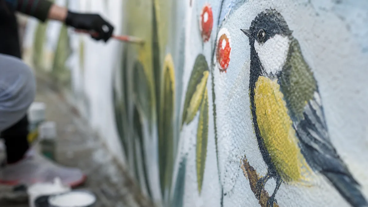 Młodzi z Dębicy zamienili stadion w pracownię street artu