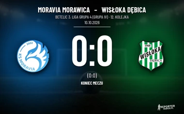 [PIŁKA NOŻNA] Moravia Morawica – Wisłoka Dębica 0:0 w 12. kolejce Betclic 3. Liga Grupa 4 (Grupa IV)