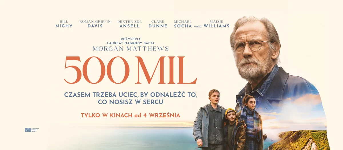 Grafika promocyjna wydarzenia 500 mil – filmowa premiera