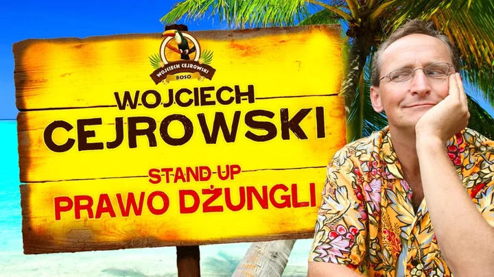 Grafika promocyjna wydarzenia Wojciech Cejrowski — Prawo Dżungli w Dębicy (15 stycznia 2026)