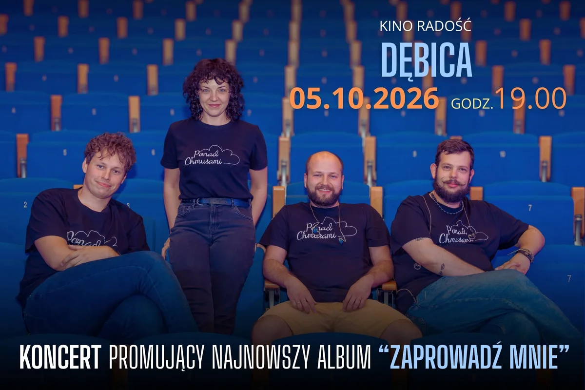Grafika promocyjna wydarzenia Ponad Chmurami – koncert w Dębicy