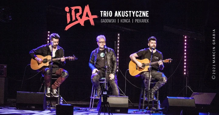 Grafika promocyjna wydarzenia IRA - Trio akustyczne w Dębicy (27 lutego 2026)
