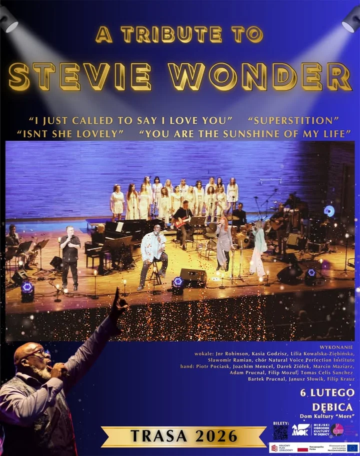 Grafika promocyjna wydarzenia A Tribute to Stevie Wonder — koncert w Dębicy
