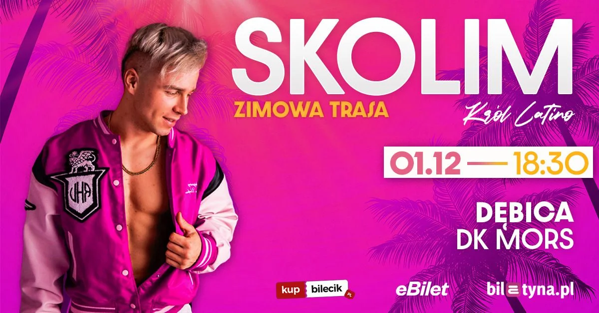 Grafika promocyjna wydarzenia SKOLIM Dębica: koncert zimowy