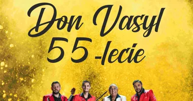 Grafika promocyjna wydarzenia Don Vasyl z zespołem – jubileuszowy koncert