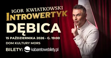 Grafika promocyjna wydarzenia Igor Kwiatkowski: „Introwertyk” w Dębicy