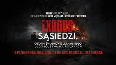 Grafika promocyjna wydarzenia EXODUS SĄSIEDZI: film i spotkanie
