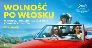 Grafika promocyjna wydarzenia Kino Kobiet: **Wolność po włosku** w Dębicy