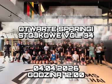 Grafika promocyjna wydarzenia OTWARTE SPARINGI STÓJKOWE VOL.34 — sparingi stójkowe w Dębicy