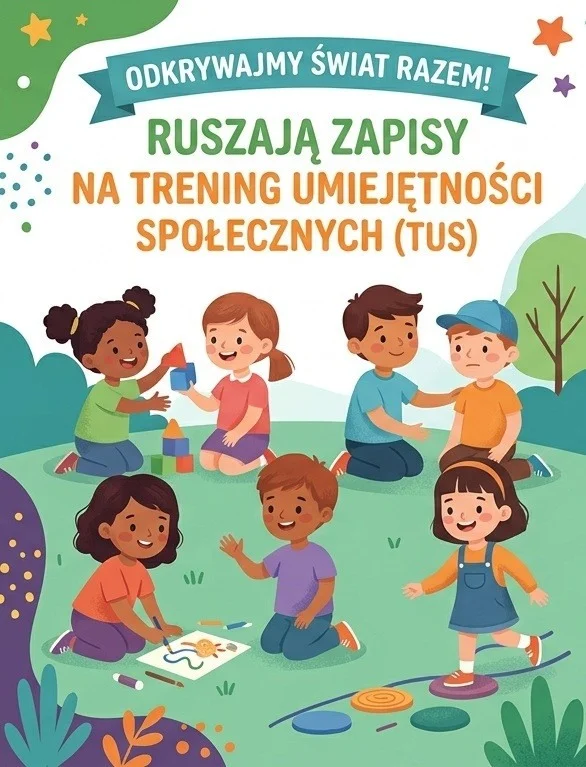 Grafika promocyjna wydarzenia Trening Umiejętności Społecznych w Dębicy