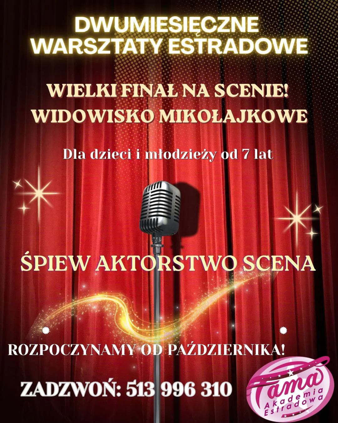 Grafika promocyjna wydarzenia Warsztaty Estradowe w Dębicy