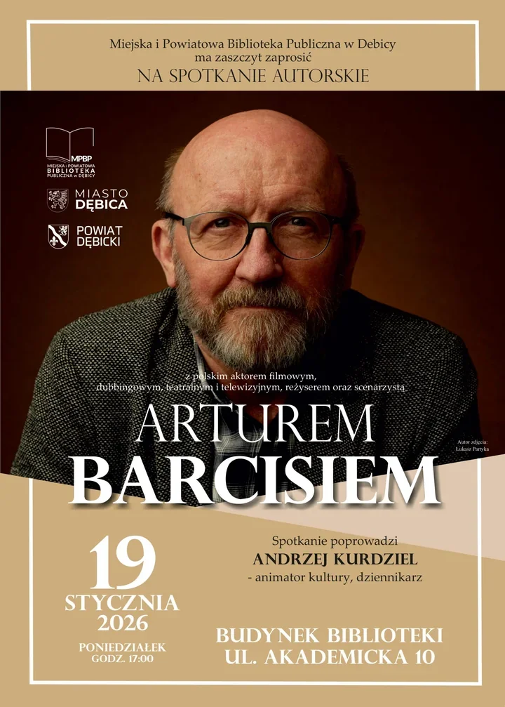 Artur Barciś w Dębicy - wieczór o teatrze, filmie i pisaniu