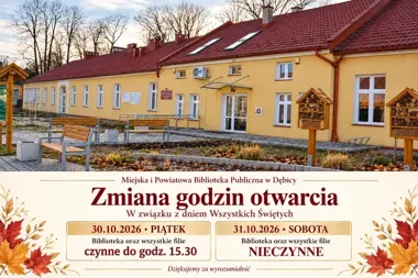 Biblioteka w Dębicy zmienia godziny przed Wszystkimi Świętymi