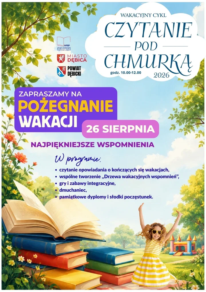 Dębica żegna wakacje z książką i zabawą pod chmurką