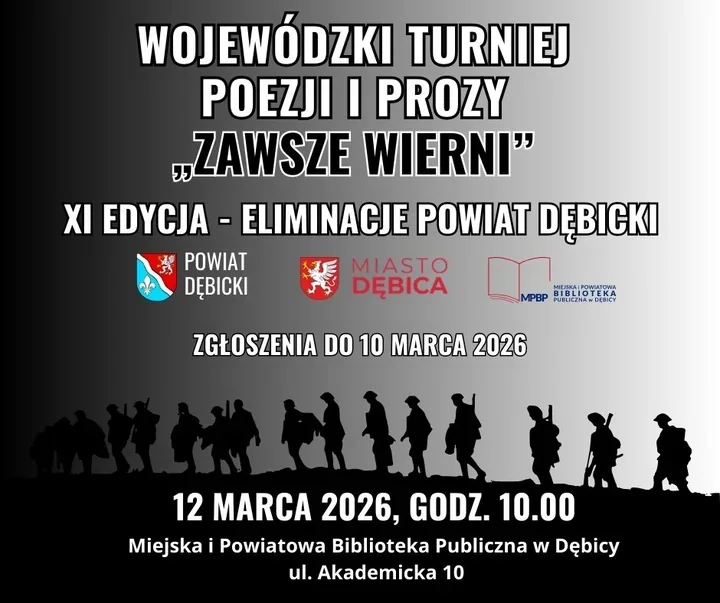 Głos młodych o wolności - eliminacje powiatowe XI Turnieju „ZAWSZE WIERNI” w Dębicy