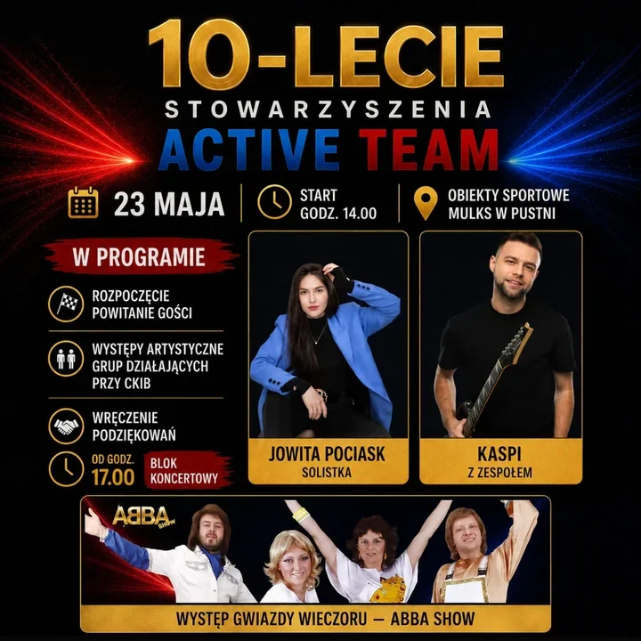 Dziesięć lat Active Team. W Pustyni szykuje się piknik z koncertami i krwią dla potrzebujących