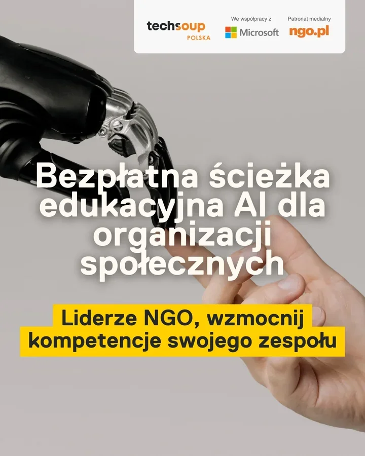 Bezpłatna ścieżka szkoleniowa AI pomaga NGO - trzy krótkie kursy online