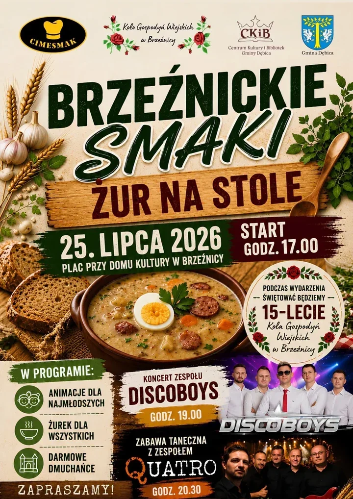 Żur, jubileusz i muzyka do nocy. W Brzeźnicy szykuje się letnia zabawa