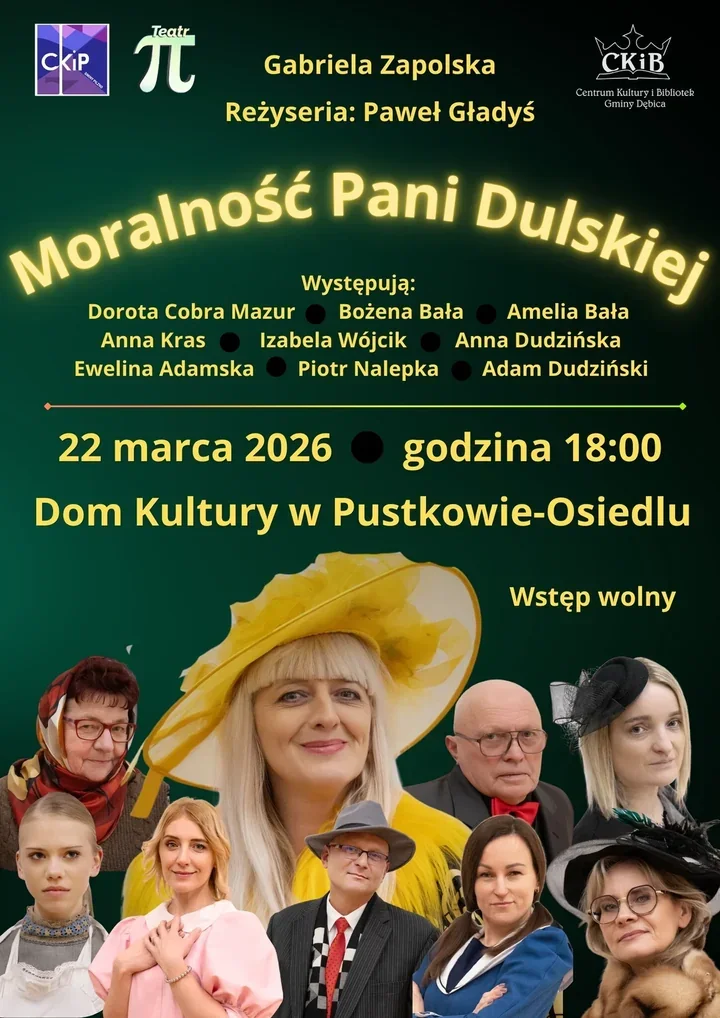 Komedia Zapolskiej wraca na lokalną scenę – wieczór teatralny w Dębicy