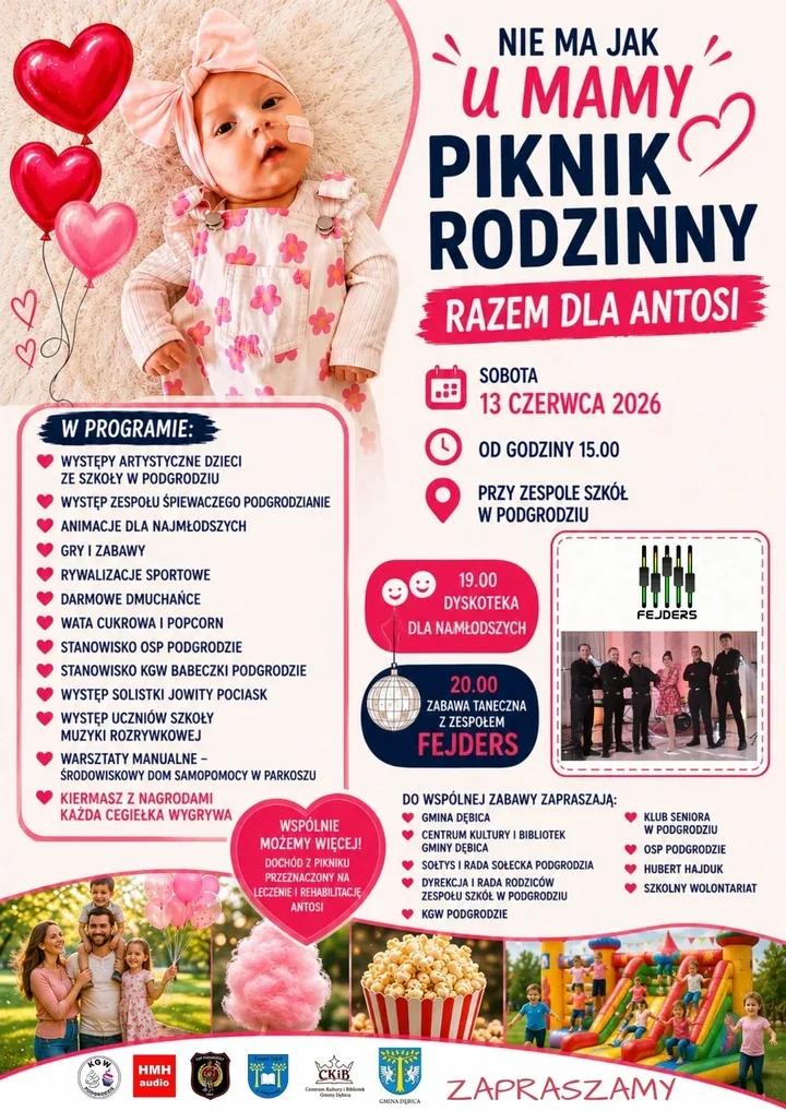 Rodzinny piknik w Podgrodziu połączy zabawę z pomocą Antosi