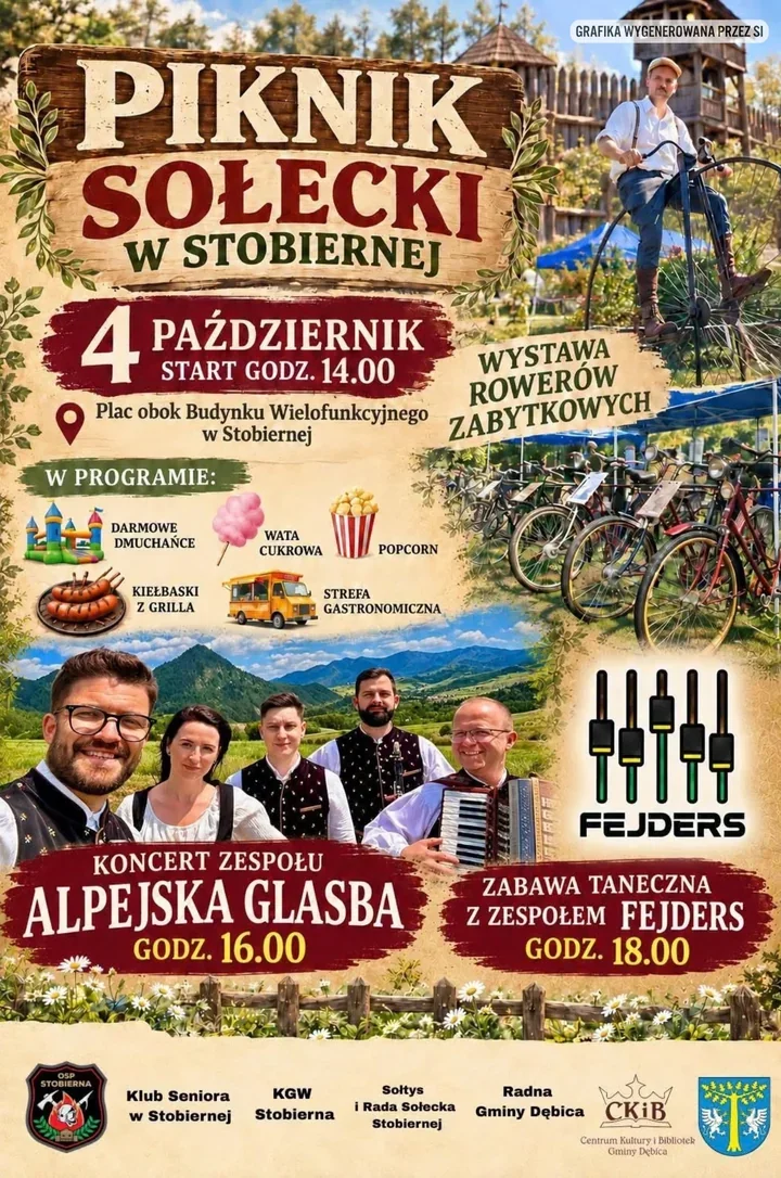 Stobierna stawia na rodzinny piknik. Będą koncerty i zabawa taneczna