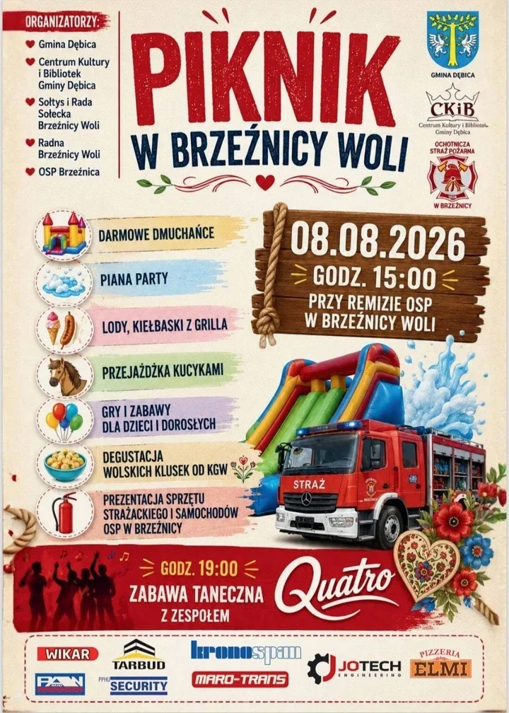 W Brzeźnicy Woli najpierw atrakcje dla rodzin, potem taneczny wieczór