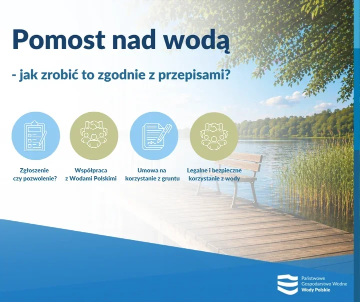 Pomost nad wodą nie jest prostą sprawą. Przepisy wskazują drogę