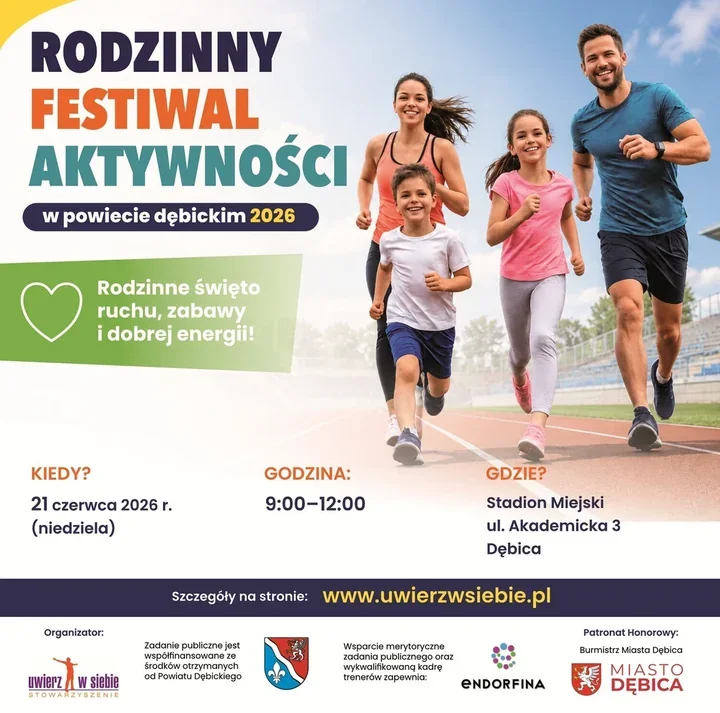 Rodzinny festiwal aktywności wraca do Dębicy. Będą ruch i nagrody