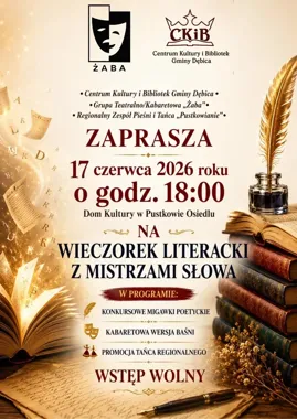 Poezja spotka kabaret i folklor. W Pustkowie–Osiedlu szykuje się wyjątkowy wieczór