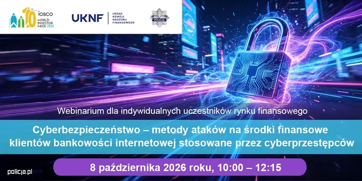 Bezpłatne webinarium o atakach na konta bankowe. Można się zapisać