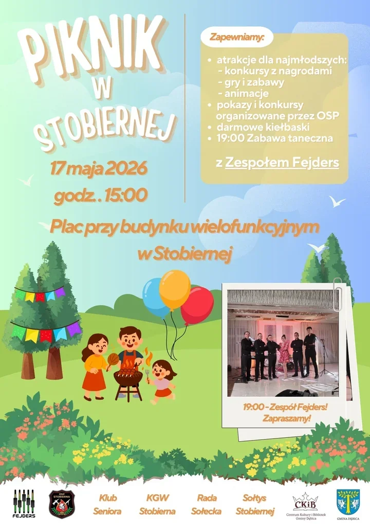Stobierna szykuje piknik z grilla i wieczorną zabawę pod gołym niebem