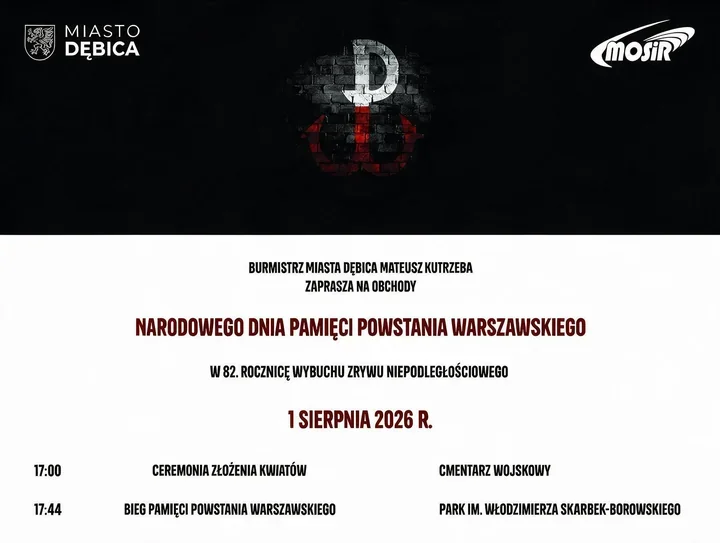 Syreny, kwiaty i 1944 metry. Dębica uczci pamięć powstańców