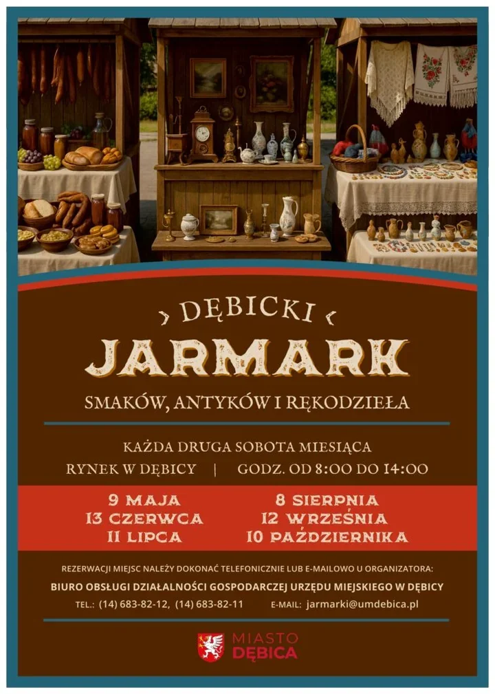 Świeże produkty, antyki i rękodzieło. Jarmark wraca na dębicki Rynek