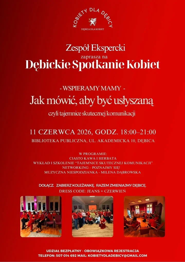 W Dębicy kobiety porozmawiają o sile słów i wsparciu mam