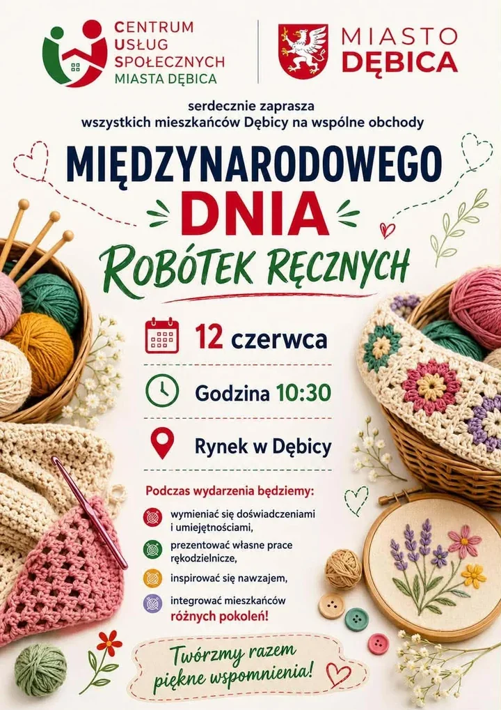 Rękodzieło wyjdzie na Rynek. Dębica szykuje spotkanie dla wielu pokoleń