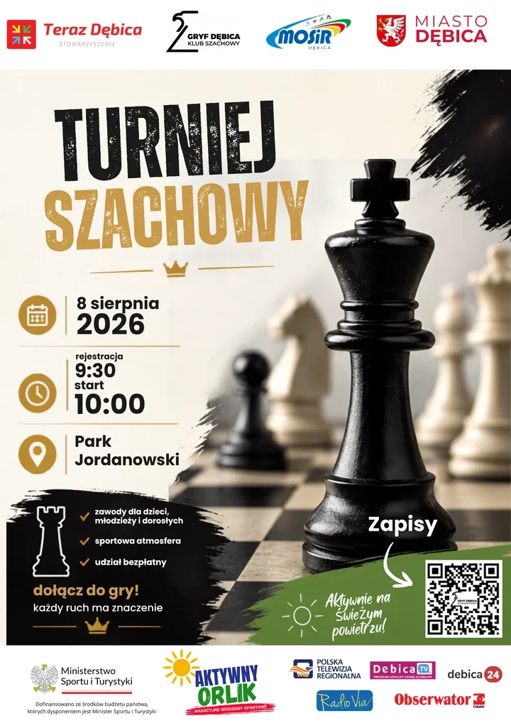 Szachowe partie pod gołym niebem. Bezpłatny turniej w Parku Jordanowskim