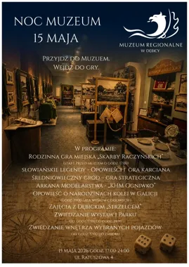 Dębicka Noc Muzeum z grą o skarbach i historią aż do północy