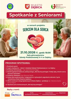 Seniorzy spotkają się przy zdrowiu i pierwszej pomocy. Będą też konsultacje