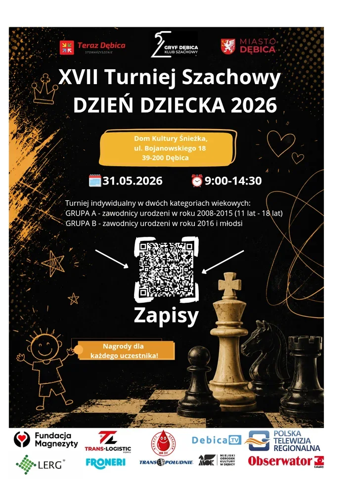 Szachy wracają do Śnieżki. Dzieci zagrają o medale i miejsce przy planszy