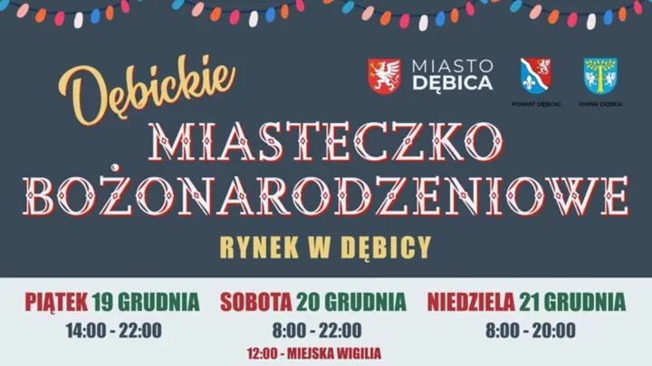 Świąteczny Rynek w Dębicy - trzy dni muzyki, smaków i Wigilia Miejska