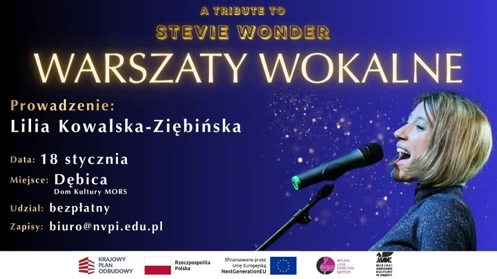 Śpiewać jak Wonder - warsztaty wokalne w Domu Kultury Mors w Dębicy